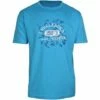 Remise 🔥 CHALLENGER SEGURO2 TEE 👚 SHIRT IMPRIME BLEU TURQUOISE M - BLEU 🌟
