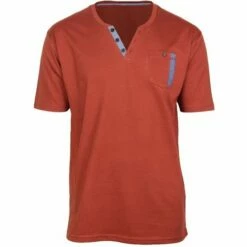 Meilleure vente 😍 CHALLENGER SIERRA1 TEE 👕 SHIRT COL BOUTONS ROUILLE 3XL - ORANGE 🌟