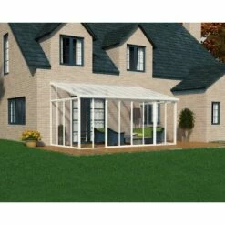 De gros 🧨 CHALET & JARDIN Palram - Canopia | Véranda SanRemo 3X5.6 Blanche 🤩