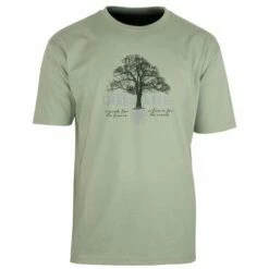 Meilleure vente ✔️ CHALLENGER A2130A TEE 👕 SHIRT PRINT POITRINE KAKI CLAIR L - KAKI ⭐