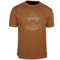 Tout neuf ⌛ CHALLENGER SIMON2 TEE 👕 SHIRT CAMEL XL - MARRON 🤩