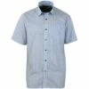 De gros 💯 CHALLENGER CH4042 CHEMISE MANCHES COURTES 1 POCHE BLEU/BLANC 49/50 - BLEU 🤩