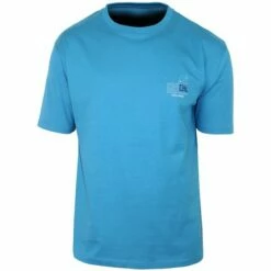 Meilleure affaire 😀 CHALLENGER TEE3007D TEE 👕 SHIRT PRINT POITRINE TURQUOISE 3XL - BLEU 🌟