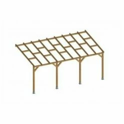 Sortie 🎉 CHALET & JARDIN Toit Couv'Terrasse® En Bois 3x5,5 M - Sans Toit Polycarbonate 🧨