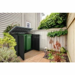 Meilleur prix 🧨 Chalet & Jardin Coffre De Jardin En Résine Multifonctions 1200 L - Noir Toit Plat 👏 -BOUTIQUE EN LIGNE CHALLENGER 52879371 2