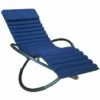 Grosses soldes ⌛ Chalet & Jardin Bain De Soleil Swing Luxe Monaco En Aluminium - Bleu ⌛