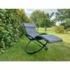 Meilleure affaire 🔔 Chalet & Jardin Bain De Soleil Swing Luxe Monaco En Aluminium - Gris Anthracite 🛒
