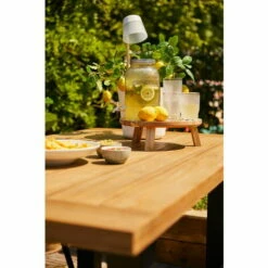 De gros ❤️ Chalet & Jardin Table Sophie Yasmani 180 X 95 Cm - Plateau En Bois - Pieds En Aluminium Anthracite 😍 -BOUTIQUE EN LIGNE CHALLENGER 53697755 3