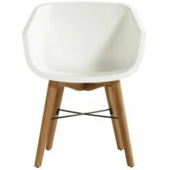Top 10 🧨 Chalet & Jardin Lot De 2 Chaises Amalia Eucalyptus En Résine - Pieds En Bois - Blanc ❤️