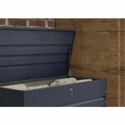 Sortie ⭐ Chalet & Jardin Coffre De Jardin En Métal 400l - Verrouillable à Clé - Gris Anthracite 🔔 -BOUTIQUE EN LIGNE CHALLENGER 53697886 4