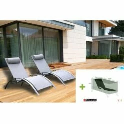 Les meilleures critiques de ✔️ CHALET & JARDIN Lot De 2 Bains De Soleil MONACO - Gris (transat) + 1 Bâche De Protection TITANIUM 🔔