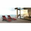 Bon marché ⌛ CHALET & JARDIN Bains De Soleil Monaco Rouge Bourgogne (lot De 2) ❤️