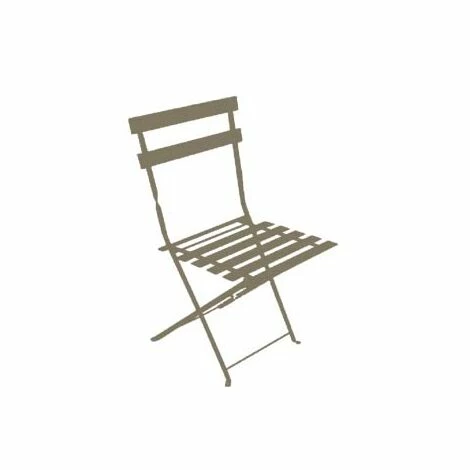 Bon marché 💯 Chalet & Jardin Ensemble Repas Bistrot Dépliant Métal - Table + 4 Chaises - Taupe 🤩 2 Bon marché 💯 Chalet & Jardin Ensemble Repas Bistrot Dépliant Métal - Table + 4 Chaises - Taupe 🤩 – Image 2