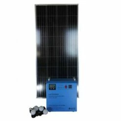 Meilleur prix 👍 CHALET & JARDIN Copy Of Station D énergie Solaire SHS1265 Onduleur Hybride + Panneau 150W (4 Ampoules LED Fournies) 🎉