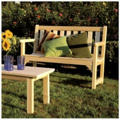 Bon marché 🔔 CHALET & JARDIN Canapé De Jardin 2 Places En Cèdre ⭐