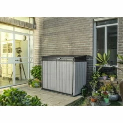 Le moins cher ⭐ Chalet & Jardin Coffre De Jardin Résine Elite Store Gris Et Noir - 1200 L 🎉 -BOUTIQUE EN LIGNE CHALLENGER 71088040 3