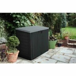 Le moins cher ⭐ Chalet & Jardin Coffre De Jardin Résine Elite Store Gris Et Noir - 1200 L 🎉 -BOUTIQUE EN LIGNE CHALLENGER 71088040 4