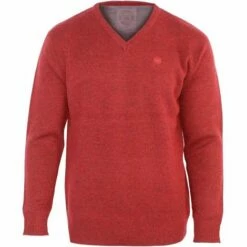 Promo 😍 CHALLENGER PINSON2 PULL LAINE UNI COL V ROUGE 2XL - ROUGE 🎉